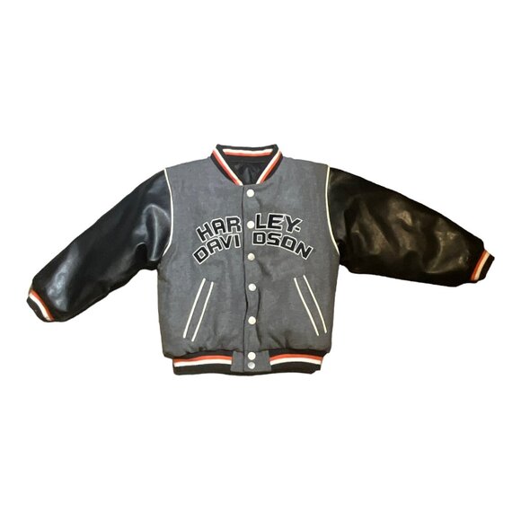Harley Davidson Youth Size 5 Reversible Jacket - Picture 1 of 10